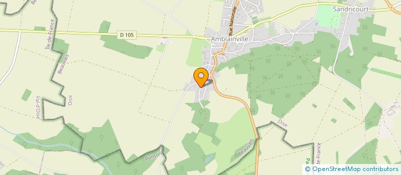 localisation de l'entreprise MADAME AMANDINE JEANTY  AMBLAINVILLE