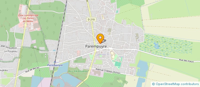 localisation de l'entreprise MADAME AMANDINE JORGE  PAREMPUYRE