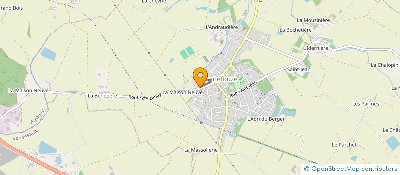 localisation de l'entreprise MADAME AMANDINE JOUANNETAUD à LA GENETOUZE