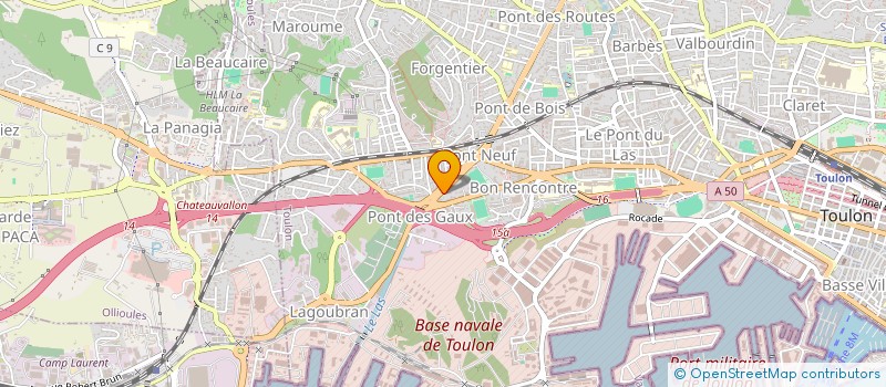 localisation de l'entreprise MADAME AMANDINE JOURDAN  TOULON