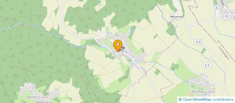 localisation de l'entreprise MADAME AMANDINE JOURNAUX  GRANDRU