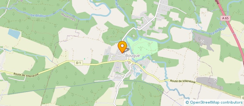 localisation de l'entreprise MADAME AMANDINE JUZAN  BOUGUE