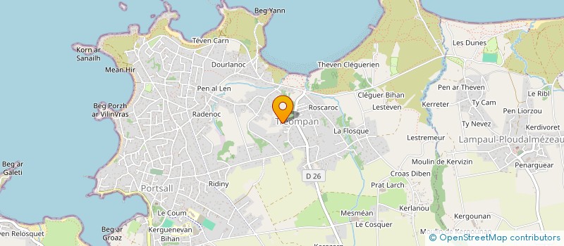 localisation de l'entreprise MADAME AMANDINE KERANVRAN  PLOUDALMEZEAU