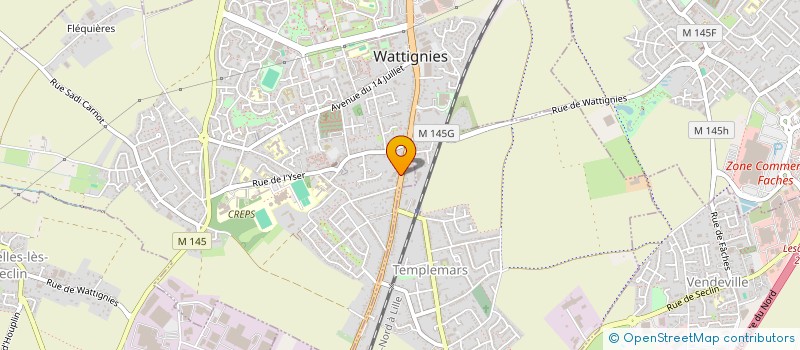 localisation de l'entreprise MADAME AMANDINE KESTELOOT  WATTIGNIES