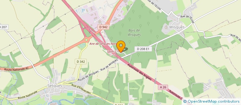 localisation de l'entreprise MADAME AMANDINE KOURTELI  WISQUES