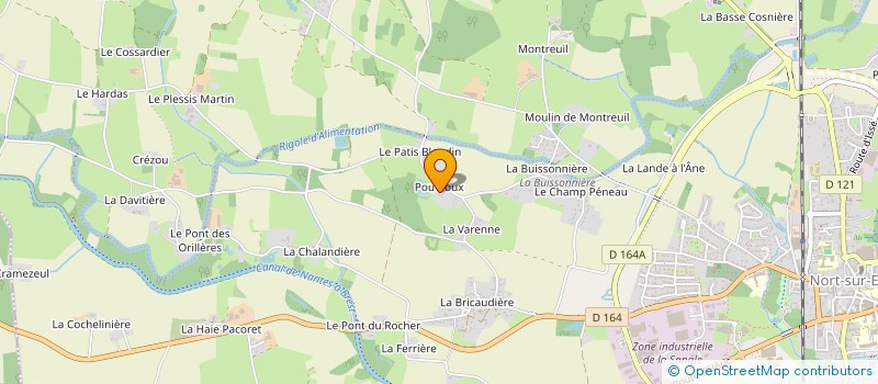 localisation de l'entreprise MADAME AMANDINE LABBE  NORT-SUR-ERDRE