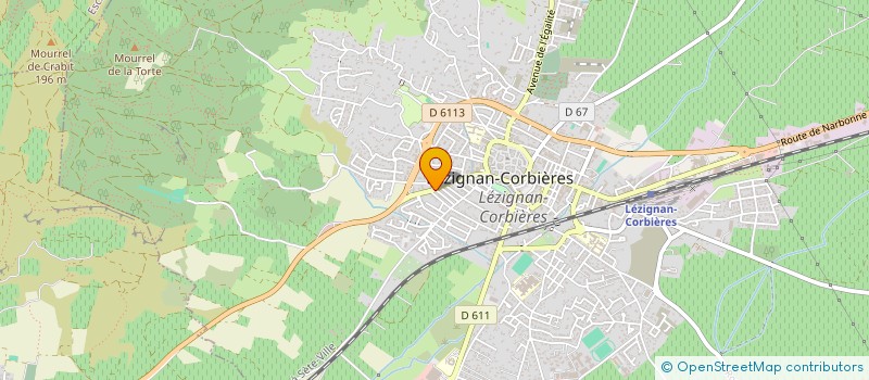 localisation de l'entreprise MADAME AMANDINE LACAZE  LEZIGNAN-CORBIERES