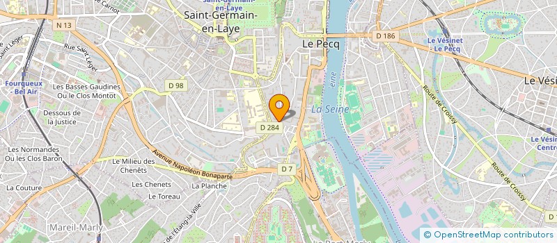 localisation de l'entreprise MADAME AMANDINE LAFARGUE  LE PECQ