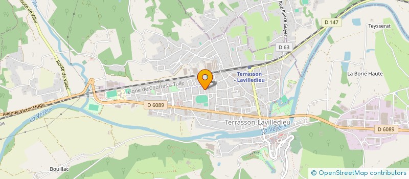 localisation de l'entreprise MADAME AMANDINE LAFON  TERRASSON LAVILLEDIEU