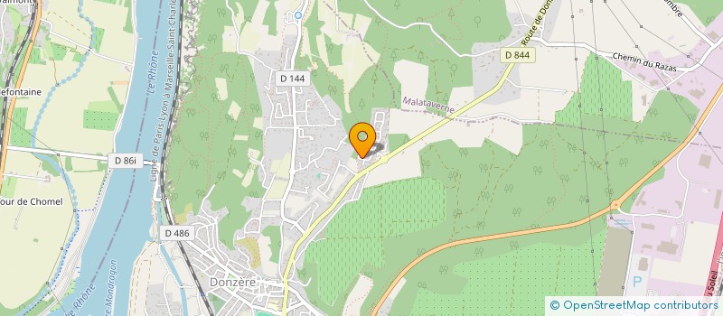 localisation de l'entreprise MADAME AMANDINE LAFOND  DONZERE