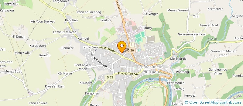 localisation de l'entreprise MADAME AMANDINE LAILLET à CHATEAUNEUF-DU-FAOU