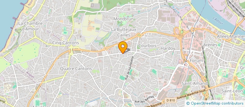 localisation de l'entreprise MADAME AMANDINE LAJUGIE  ANGLET