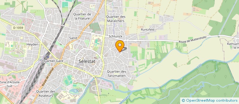 localisation de l'entreprise MADAME AMANDINE LALLEMAND  SELESTAT