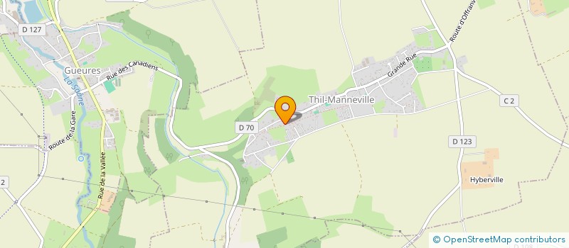 localisation de l'entreprise MADAME AMANDINE LAMOUR  THIL-MANNEVILLE