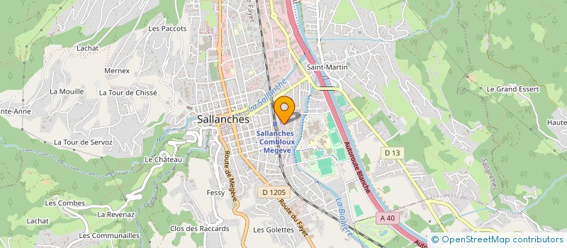 localisation de l'entreprise MADAME AMANDINE LANGIN  SALLANCHES