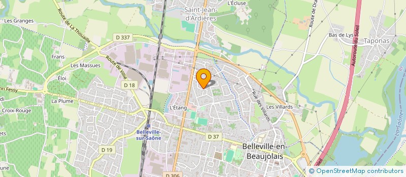 localisation de l'entreprise MADAME AMANDINE LARZILLIERE à BELLEVILLE-EN-BEAUJOLAIS