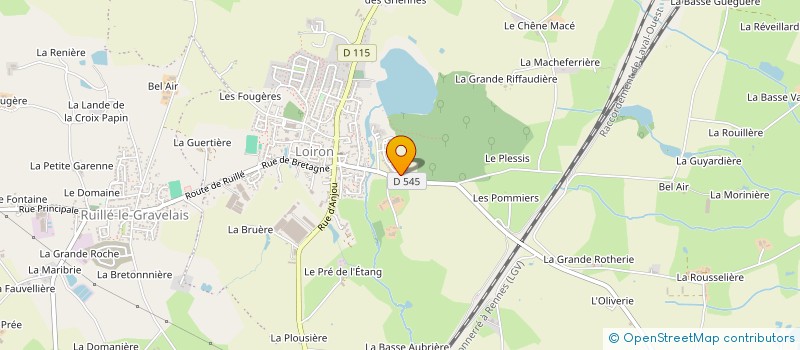 localisation de l'entreprise MADAME AMANDINE LASCOUX  LOIRON-RUILLE