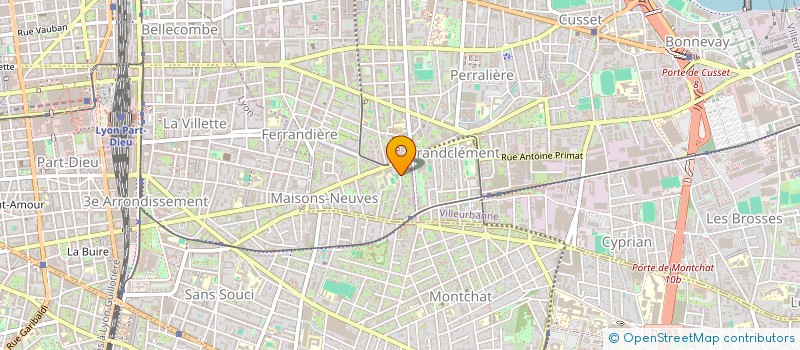 localisation de l'entreprise MADAME AMANDINE LAUDE  VILLEURBANNE