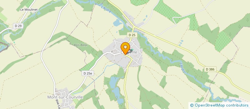 localisation de l'entreprise MADAME AMANDINE LAURIN  COURVILLE