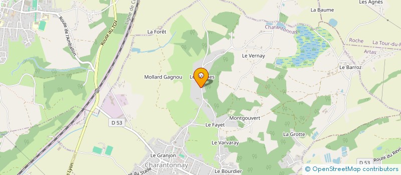 localisation de l'entreprise MADAME AMANDINE LAVANCIER  CHARANTONNAY