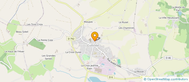 localisation de l'entreprise MADAME AMANDINE LE BELLEC  MERDRIGNAC