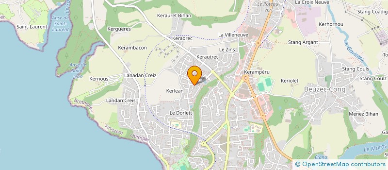 localisation de l'entreprise MADAME AMANDINE LE COQ  ROSPORDEN