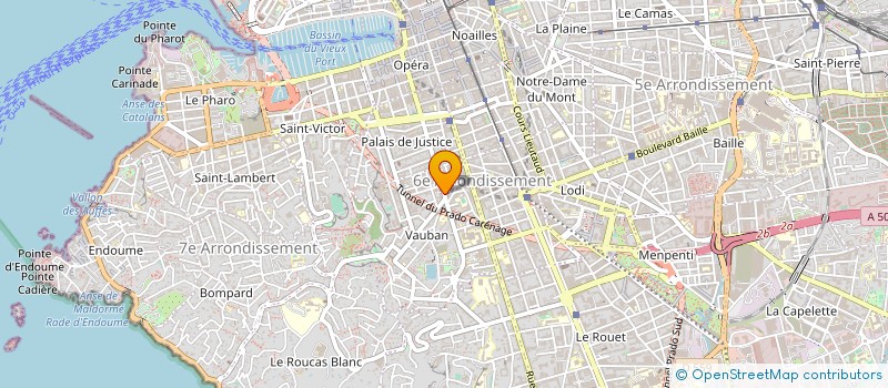 localisation de l'entreprise MADAME AMANDINE LE TALLEC  MARSEILLE