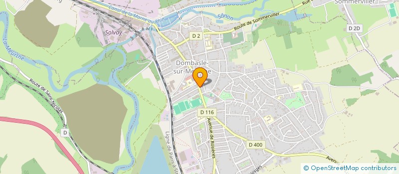 localisation de l'entreprise MADAME AMANDINE LECLERC à DOMBASLE-SUR-MEURTHE