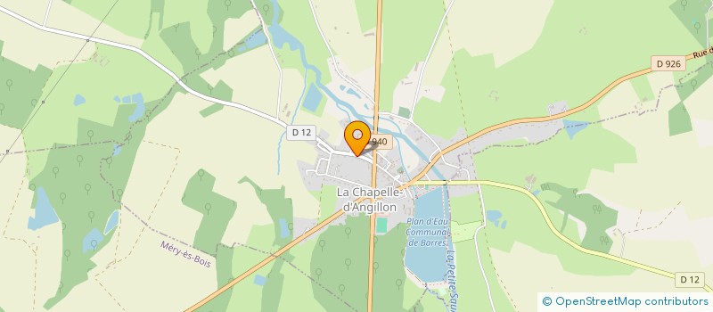 localisation de l'entreprise MADAME AMANDINE LECLERCQ  LA CHAPELLE-D'ANGILLON