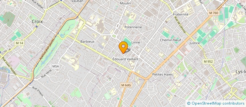 localisation de l'entreprise MADAME AMANDINE LECLERCQ  ROUBAIX