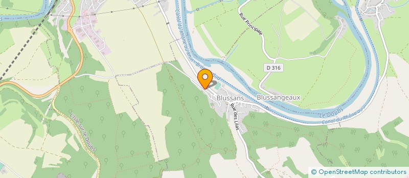 localisation de l'entreprise MADAME AMANDINE LEFEVRE  BLUSSANS