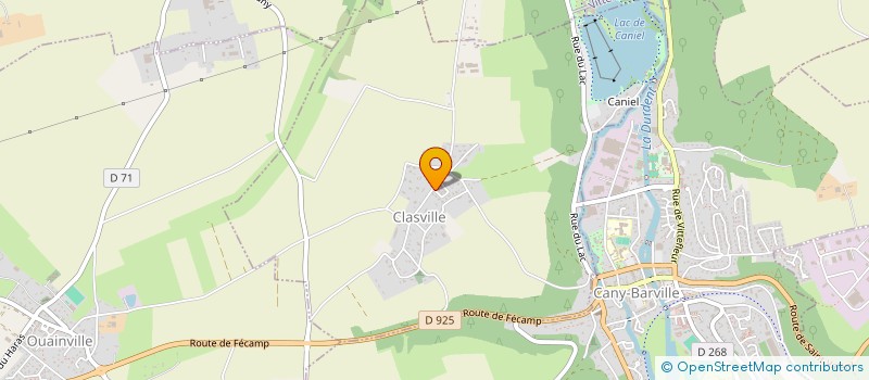 localisation de l'entreprise MADAME AMANDINE LEFRANC  CLASVILLE