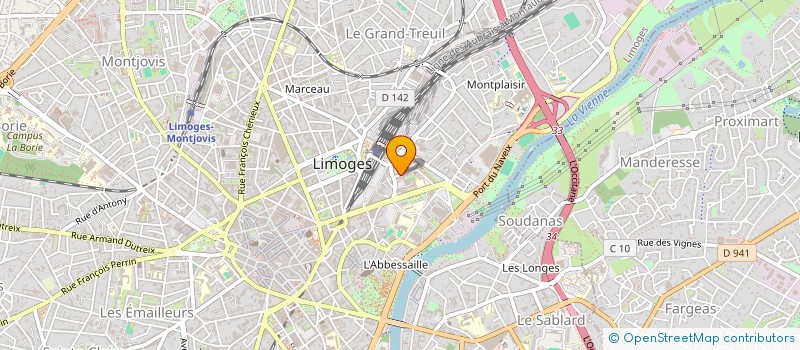 localisation de l'entreprise MADAME AMANDINE LEFRANCOIS à LIMOGES