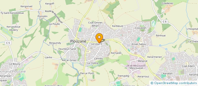 localisation de l'entreprise MADAME AMANDINE LEGER  PLOUZANE