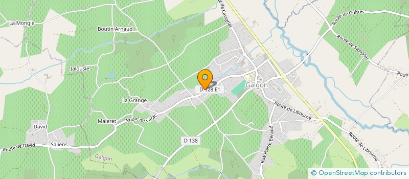 localisation de l'entreprise MADAME AMANDINE LEGLISE  GALGON