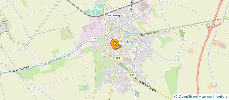 localisation de l'entreprise MADAME AMANDINE LEGRAND  BOURBOURG