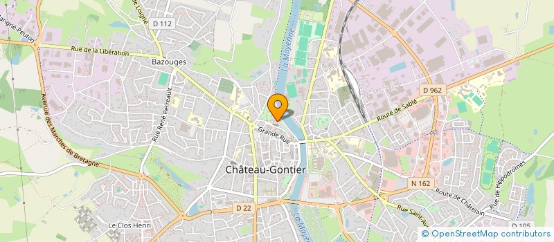 localisation de l'entreprise MADAME AMANDINE LEGRAND  CHATEAU-GONTIER-SUR-MAYENNE