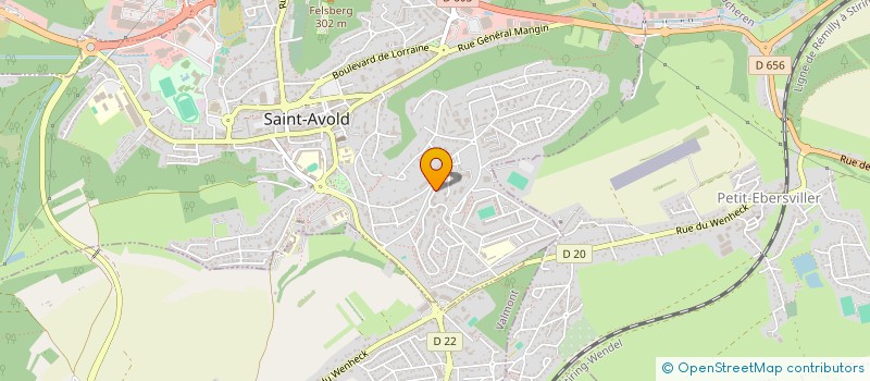 localisation de l'entreprise MADAME AMANDINE LEMAIRE  SAINT-AVOLD