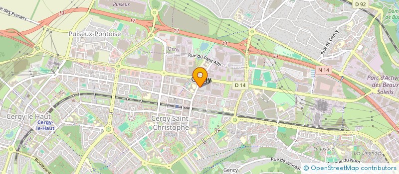 localisation de l'entreprise MADAME AMANDINE LEMAITRE  CERGY