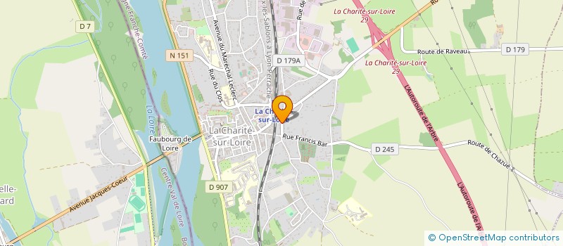 localisation de l'entreprise MADAME AMANDINE LERICHE  LA CHARITE-SUR-LOIRE