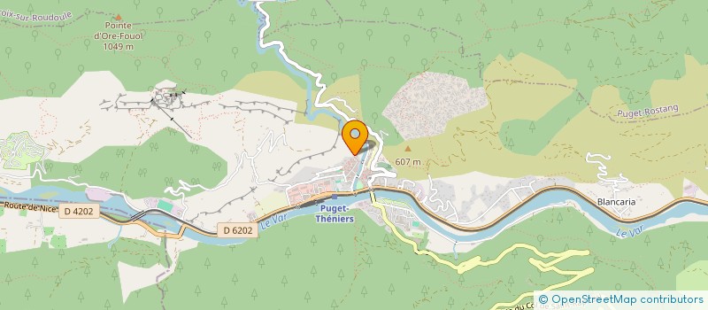 localisation de l'entreprise MADAME AMANDINE LEROY  PUGET-THENIERS