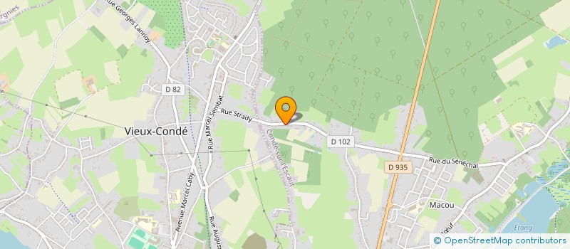 localisation de l'entreprise MADAME AMANDINE LESAGE  CONDE-SUR-L'ESCAUT