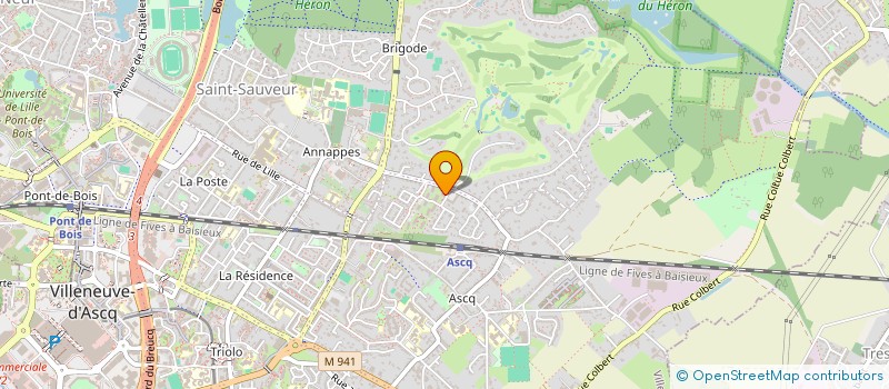 localisation de l'entreprise MADAME AMANDINE LESECQ à VILLENEUVE D ASCQ