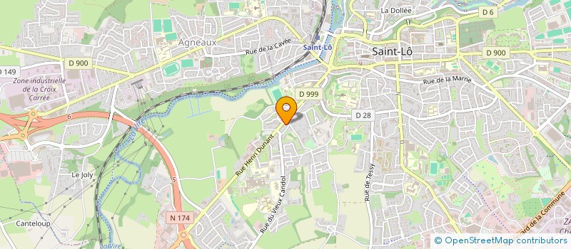 localisation de l'entreprise MADAME AMANDINE LETHIMONNIER  SAINT-LO