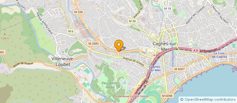 localisation de l'entreprise MADAME AMANDINE LEVY à CAGNES-SUR-MER