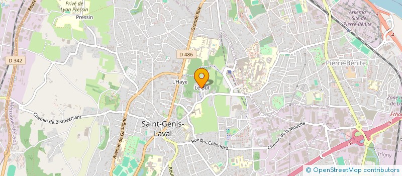 localisation de l'entreprise MADAME AMANDINE LOBIETTI  SAINT-GENIS-LAVAL