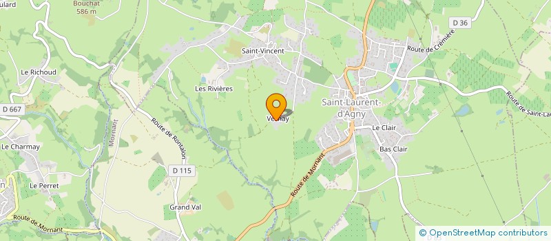 localisation de l'entreprise MADAME AMANDINE LOMBARD  SAINT-LAURENT-D'AGNY