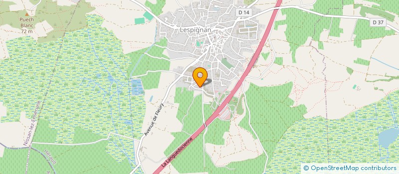 localisation de l'entreprise MADAME AMANDINE LOPEZ  LESPIGNAN