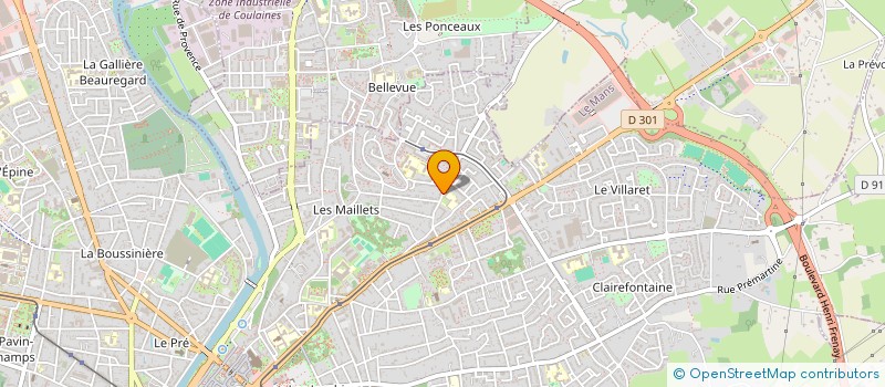 localisation de l'entreprise MADAME AMANDINE MAGNAUX  LE MANS