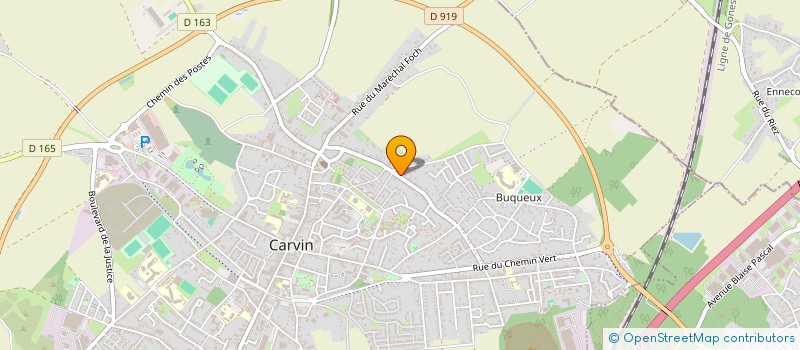 localisation de l'entreprise MADAME AMANDINE MAGRIT  CARVIN